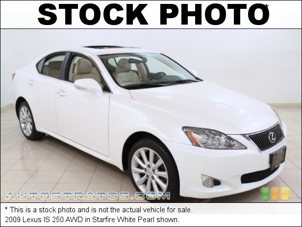 Stock photo for this 2009 Lexus IS 250 AWD 2.5 Liter DOHC 24-Valve VVT-i V6 6 Speed Paddle-Shift Automatic
