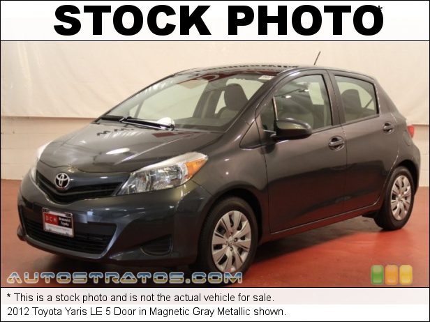 Stock photo for this 2012 Toyota Yaris LE 5 Door 1.5 Liter DOHC 16-Valve VVT-i 4 Cylinder 4 Speed Automatic
