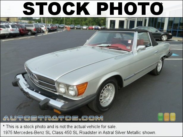 Stock photo for this 1975 Mercedes-Benz SL Class 450 SL Roadster 4.5 Liter SOHC 16-Valve V8 Engine 3 Speed Automatic