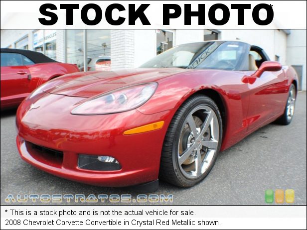 Stock photo for this 2008 Chevrolet Corvette Convertible 6.2 Liter Edelbrock Supercharged OHV 16-Valve LS3 V8 6 Speed Paddle-Shift Automatic