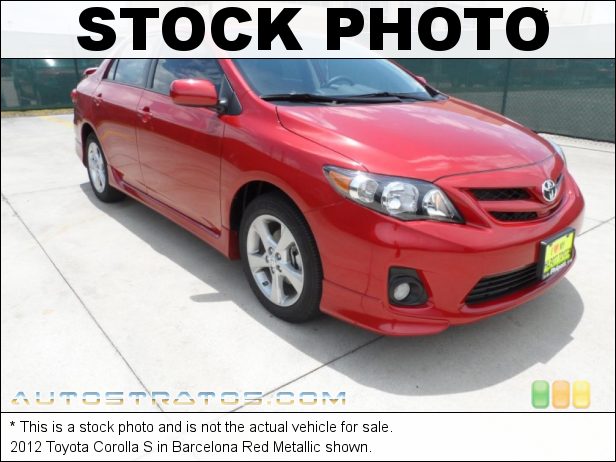 Stock photo for this 2012 Toyota Corolla  1.8 Liter DOHC 16-Valve Dual VVT-i 4 Cylinder 4 Speed ECT-i Automatic