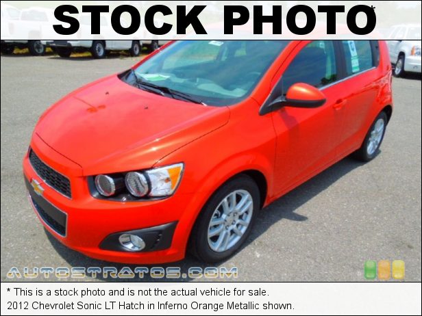 Stock photo for this 2012 Chevrolet Sonic LT Hatch 1.8 Liter DOHC 16-Valve VVT 4 Cylinder 6 Speed Automatic