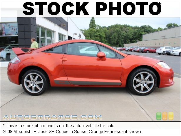 Stock photo for this 2008 Mitsubishi Eclipse SE Coupe 2.4L SOHC 16V MIVEC Inline 4 Cylinder 4 Speed Sportronic Automatic