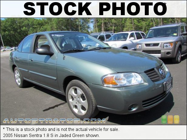 Stock photo for this 2005 Nissan Sentra 1.8 1.8 Liter DOHC 16-Valve 4 Cylinder 4 Speed Automatic