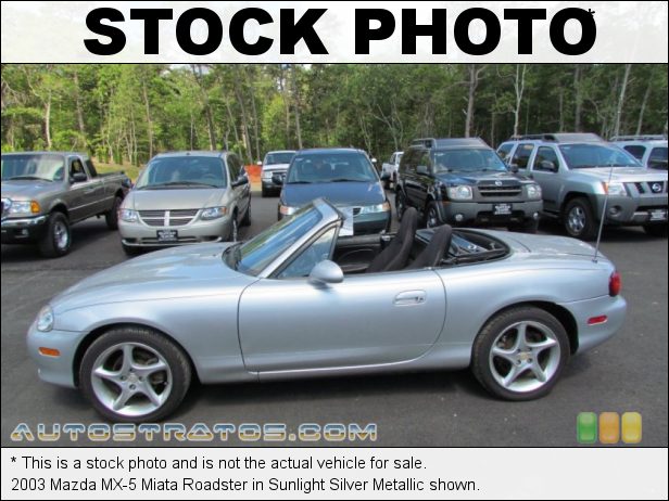 Stock photo for this 2003 Mazda MX-5 Miata Roadster 1.8L DOHC 16V VVT 4 Cylinder 5 Speed Manual