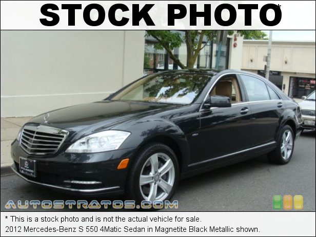 Stock photo for this 2012 Mercedes-Benz S 550 4Matic Sedan 4.6 Liter DI Twin-Turbocharged DOHC 32-Valve VVT V8 7 Speed Automatic