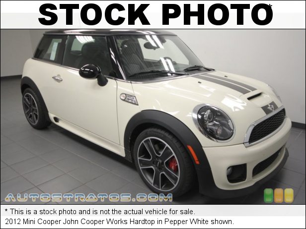 Stock photo for this 2012 Mini Cooper John Cooper Works Hardtop 1.6 Liter DI Twin-Scroll Turbocharged DOHC 16-Valve VVT 4 Cylind 6 Speed Manual