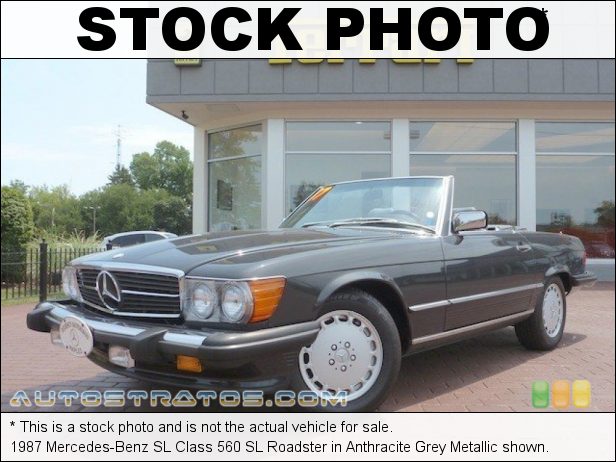 Stock photo for this 1987 Mercedes-Benz SL Class 560 SL Roadster 5.6 Liter SOHC 16-Valve V8 4 Speed Automatic