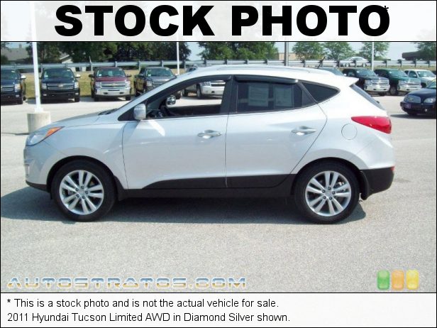 Stock photo for this 2011 Hyundai Tucson Limited AWD 2.4 Liter DOHC 16-Valve CVVT 4 Cylinder 6 Speed Shiftronic Automatic