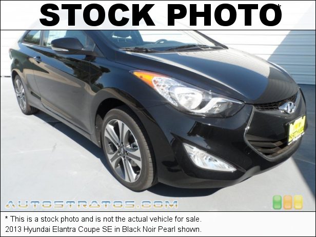 Stock photo for this 2013 Hyundai Elantra Coupe 1.8 Liter DOHC 16-Valve D-CVVT 4 Cylinder 6 Speed Shiftronic Automatic