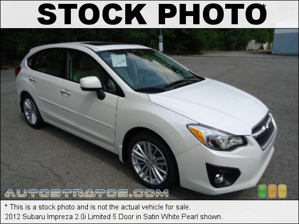 Stock photo for this 2012 Subaru Impreza 2.0i Limited 5 Door 2.0 Liter DOHC 16-Valve Dual-VVT Flat 4 Cylinder Lineartronic CVT Automatic