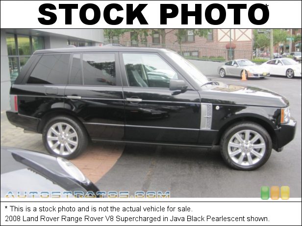 Stock photo for this 2008 Land Rover Range Rover V8 Supercharged 4.2 Liter Supercharged DOHC 32-Valve VCP V8 6 Speed ZF Automatic