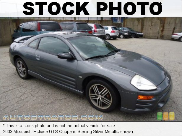 Stock photo for this 2003 Mitsubishi Eclipse GTS Coupe 3.0 Liter SOHC 24-Valve V6 5 Speed Manual Stock photo for this 2003 Mitsubishi Eclipse GTS Coupe 3.0 Liter SOHC 24-Valve V6 5 Speed Manual