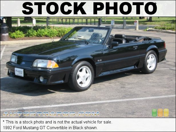 Stock photo for this 1993 Ford Mustang GT Convertible 5.0 Liter OHV 16-Valve V8 5 Speed Manual
