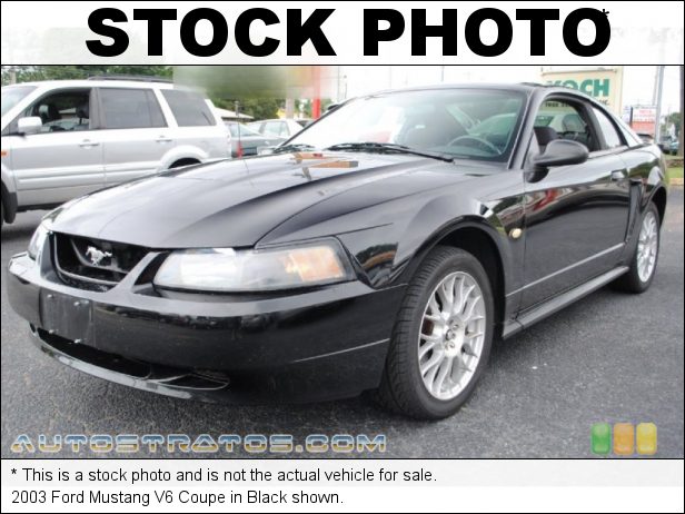 Stock photo for this 2003 Ford Mustang V6 Coupe 3.8 Liter OHV 12-Valve V6 4 Speed Automatic