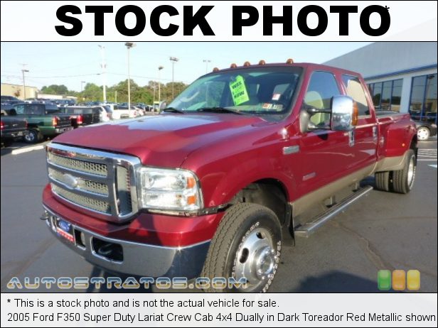 Stock photo for this 2005 Ford F350 Super Duty King Ranch Crew Cab 4x4 6.0 Liter OHV 32-Valve Power Stroke Turbo Diesel V8 5 Speed Automatic
