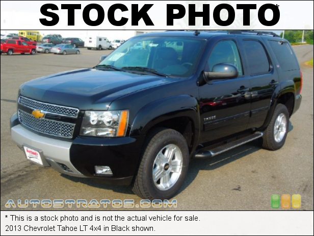 Stock photo for this 2013 Chevrolet Tahoe LT 4x4 5.3 Liter OHV 16-Valve Flex-Fuel V8 6 Speed Automatic