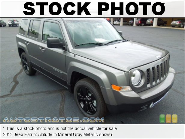 Stock photo for this 2012 Jeep Patriot  2.0 Liter DOHC 16-Valve Dual VVT 4 Cylinder CVT II Automatic