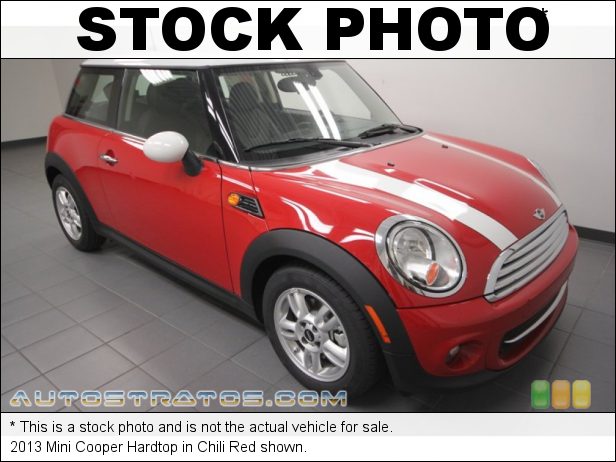 Stock photo for this 2013 Mini Cooper Hardtop 1.6 Liter DOHC 16-Valve VVT 4 Cylinder 6 Speed Manual