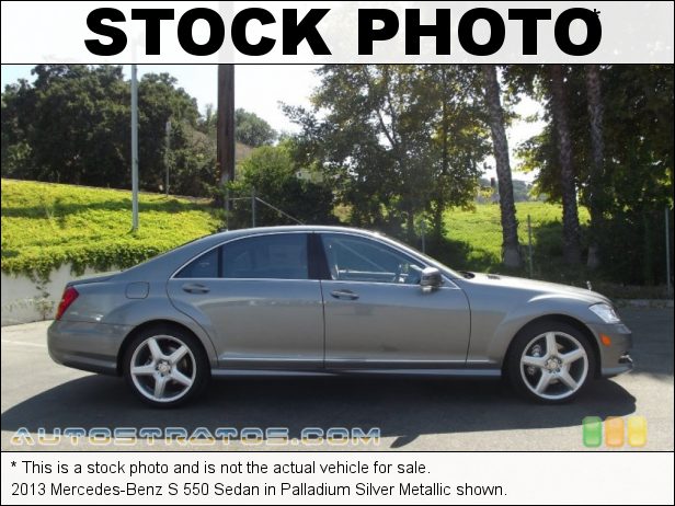 Stock photo for this 2013 Mercedes-Benz S 550 Sedan 4.6 Liter DI Twin-Turbocharged DOHC 32-Valve VVT V8 7 Speed Automatic