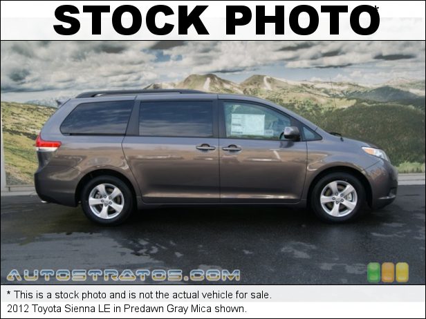 Stock photo for this 2012 Toyota Sienna LE 3.5 Liter DOHC 24-Valve Dual VVT-i V6 6 Speed ECT-i Automatic