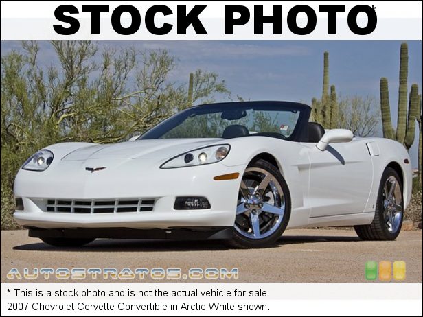 Stock photo for this 2007 Chevrolet Corvette Convertible 6.0 Liter OHV 16-Valve LS2 V8 6 Speed Automatic