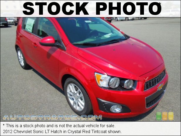 Stock photo for this 2012 Chevrolet Sonic LT Hatch 1.8 Liter DOHC 16-Valve VVT 4 Cylinder 6 Speed Automatic