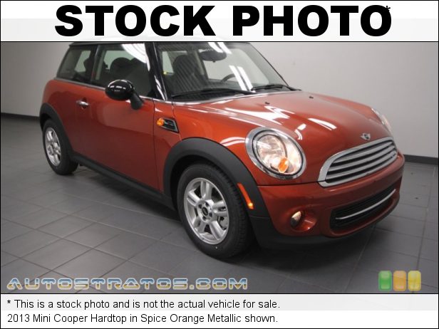 Stock photo for this 2013 Mini Cooper Hardtop 1.6 Liter DOHC 16-Valve VVT 4 Cylinder 6 Speed Manual