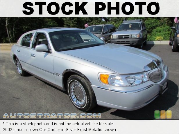 Stock photo for this 2002 Lincoln Town Car Cartier 4.6 Liter SOHC 16-Valve V8 4 Speed Automatic