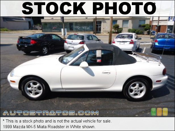 Stock photo for this 1999 Mazda MX-5 Miata Roadster 1.8 Liter DOHC 16-Valve 4 Cylinder 4 Speed Automatic