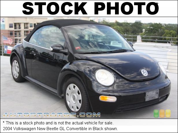 Stock photo for this 2004 Volkswagen New Beetle GL Convertible 2.0 Liter SOHC 8-Valve 4 Cylinder 5 Speed Manual