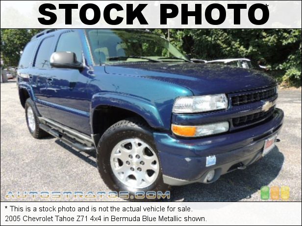 Stock photo for this 2005 Chevrolet Tahoe 4x4 5.3 Liter OHV 16-Valve Vortec V8 4 Speed Automatic