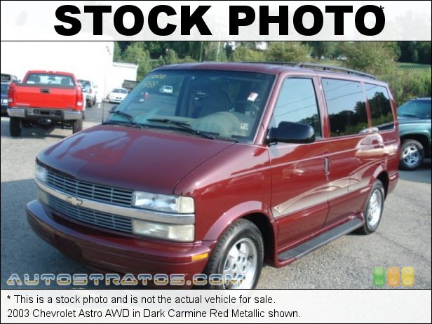 Stock photo for this 2003 Chevrolet Astro AWD 4.3 Liter OHV 12-Valve Vortec V6 4 Speed Automatic