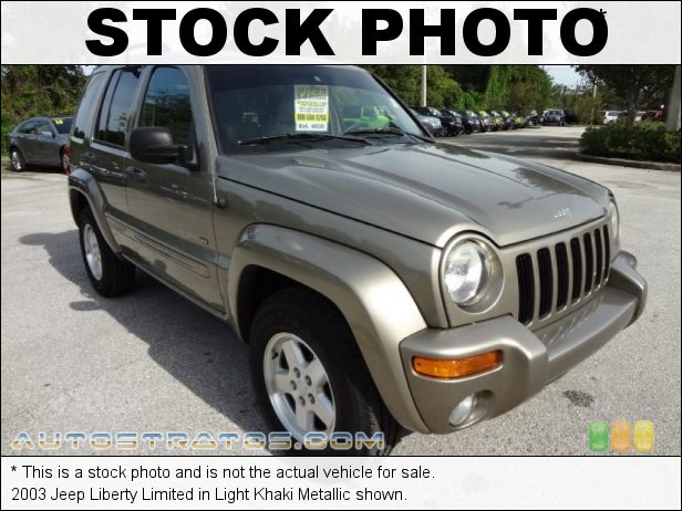 Stock photo for this 2003 Jeep Liberty Limited 3.7 Liter SOHC 12-Valve Powertech V6 4 Speed Automatic