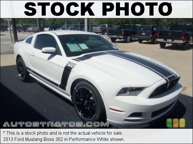 Stock photo for this 2013 Ford Mustang Boss 302 5.0 Liter 302 Hi-Po DOHC 32-Valve Ti-VCT V8 6 Speed Manual