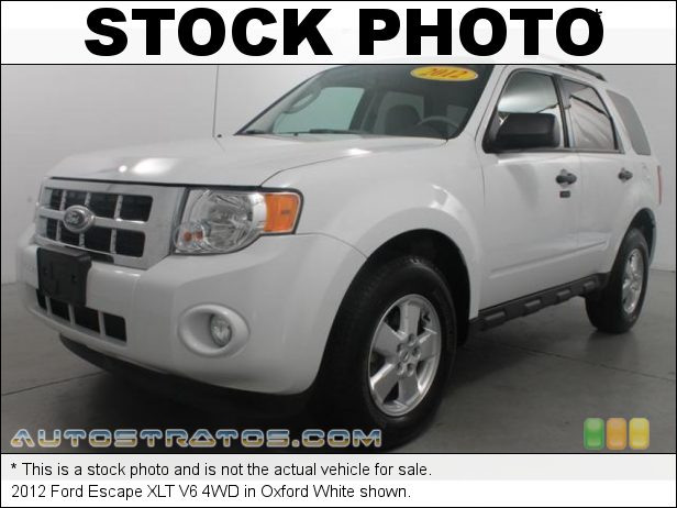 Stock photo for this 2012 Ford Escape XLT V6 3.0 Liter DOHC 24-Valve Duratec Flex-Fuel V6 6 Speed Automatic