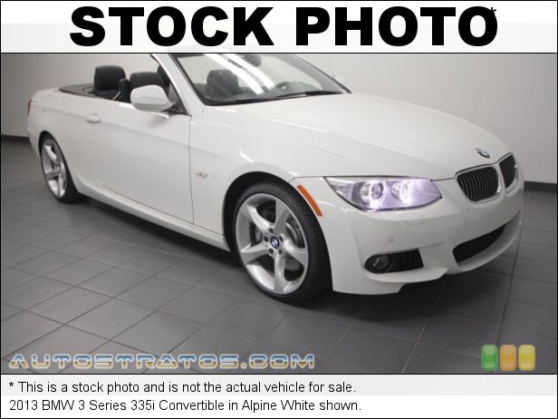 Stock photo for this 2013 BMW 3 Series 335i Convertible 3.0 Liter DI TwinPower Turbocharged DOHC 24-Valve VVT Inline 6 C 6 Speed Automatic
