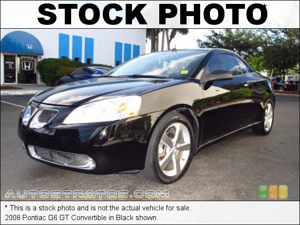 Stock photo for this 2008 Pontiac G6 GT Convertible 3.5 Liter OHV 12-Valve VVT V6 4 Speed Automatic