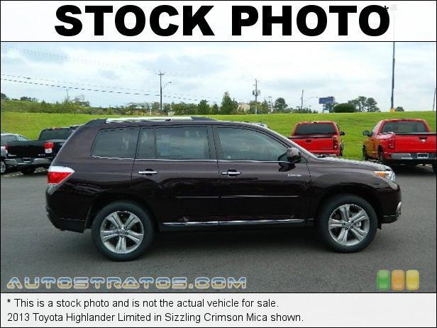 Stock photo for this 2013 Toyota Highlander Limited 3.5 Liter DOHC 24-Valve Dual VVT-i V6 5 Speed ECT-i Automatic