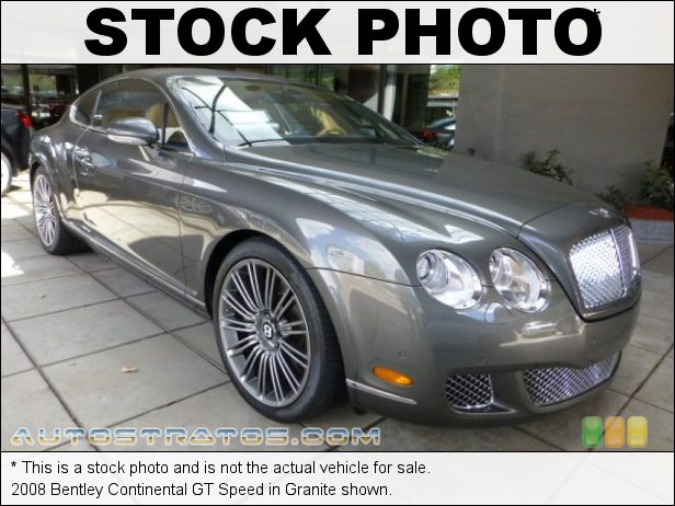 Stock photo for this 2008 Bentley Continental GT Speed 6.0L Twin-Turbocharged DOHC 48V VVT W12 6 Speed Automatic