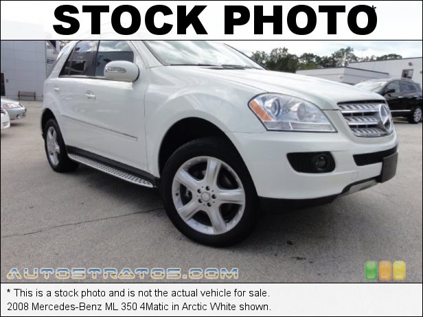 Stock photo for this 2008 Mercedes-Benz ML 350 4Matic 3.5 Liter DOHC 24-Valve VVT V6 7 Speed Automatic