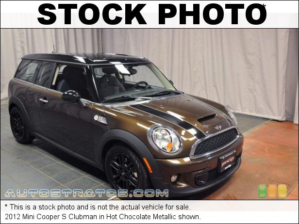 Stock photo for this 2012 Mini Cooper S Clubman 1.6 Liter DI Twin-Scroll Turbocharged DOHC 16-Valve VVT 4 Cylind 6 Speed Steptronic Automatic