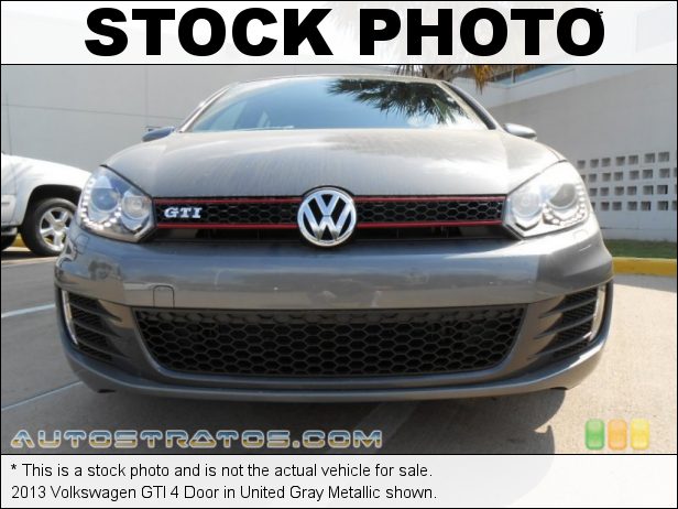 Stock photo for this 2013 Volkswagen GTI 4 Door 2.0 Liter FSI Turbocharged DOHC 16-Valve VVT 4 Cylinder 6 Speed DSG Dual-Clutch Automatic