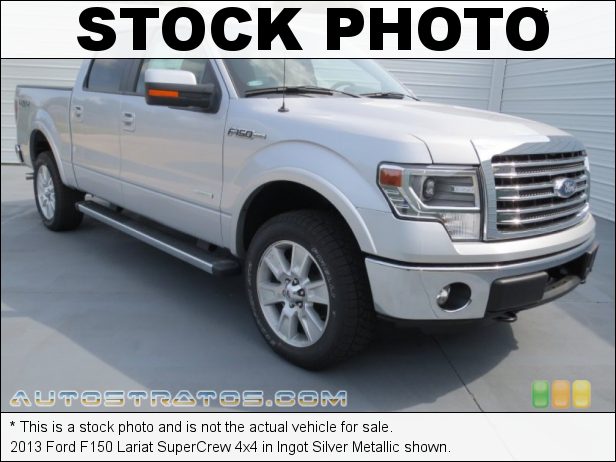 Stock photo for this 2013 Ford F150 Lariat SuperCrew 4x4 3.5 Liter EcoBoost DI Turbocharged DOHC 24-Valve Ti-VCT V6 6 Speed Automatic