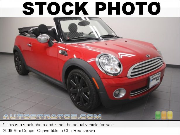 Stock photo for this 2009 Mini Cooper Convertible 1.6 Liter DOHC 16-Valve VVT 4 Cylinder 6 Speed Steptronic Automatic