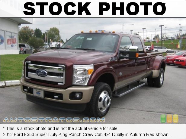 Stock photo for this 2012 Ford F350 Super Duty Crew Cab 4x4 Dually 6.7 Liter OHV 32-Valve B20 Power Stroke Turbo-Diesel V8 6 Speed TorqueShift Automatic