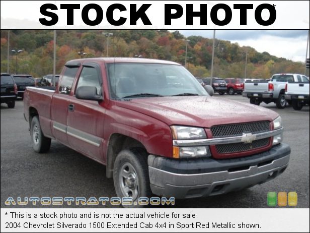 Stock photo for this 2004 Chevrolet Silverado 1500 Extended Cab 4x4 4.8 Liter OHV 16-Valve Vortec V8 4 Speed Automatic