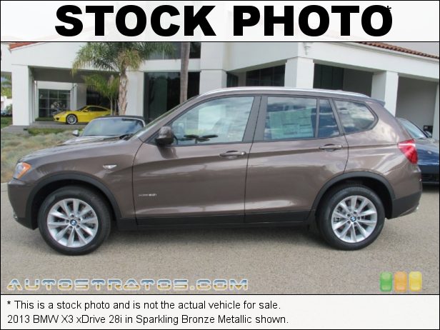 Stock photo for this 2013 BMW X3 xDrive 28i 2.0 Liter DI TwinPower-Turbocharged DOHC 16-Valve VVT 4 Cylinder 8 Speed Steptronic Automatic