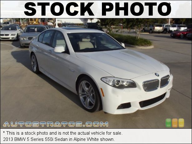 Stock photo for this 2013 BMW 5 Series 550i Sedan 4.4 Liter DI TwinPower Turbocharged DOHC 32-Valve VVT V8 8 Speed Automatic
