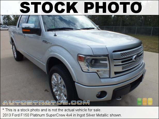Stock photo for this 2013 Ford F150 Platinum SuperCrew 4x4 3.5 Liter EcoBoost DI Turbocharged DOHC 24-Valve Ti-VCT V6 6 Speed Automatic